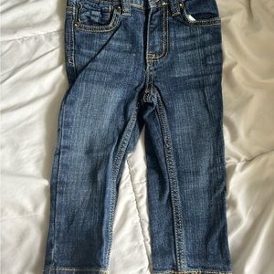 Girls 24 months straight leg jeans with button fly